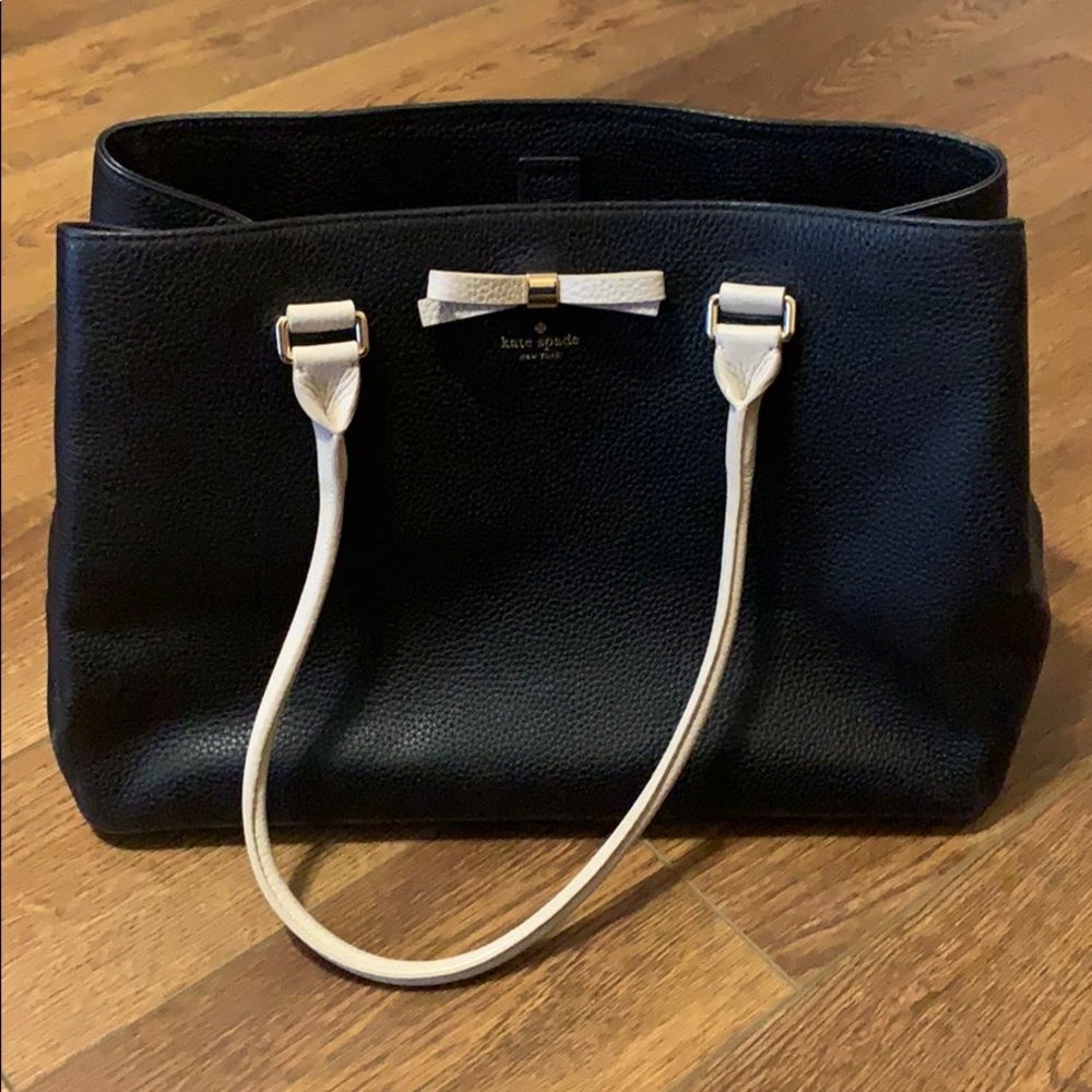 Kate spade Black and Tan leather purse